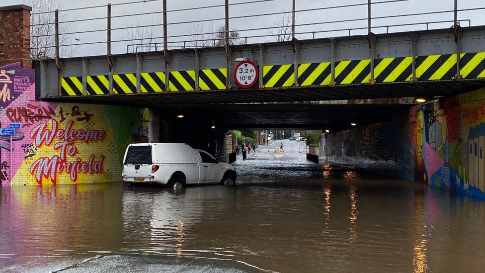 Flooding in Mirfield