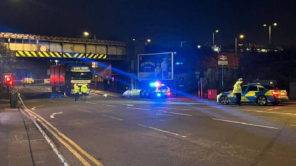 Cardiff Cyclist dies after crash with lorry BBC News