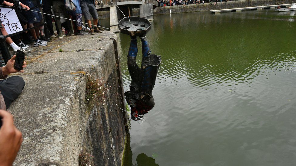 The Edward Colston statue was thrown into the river in Bristol