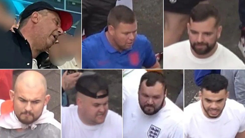 Men sought by Met Police following disturbances in Wembley and central London
