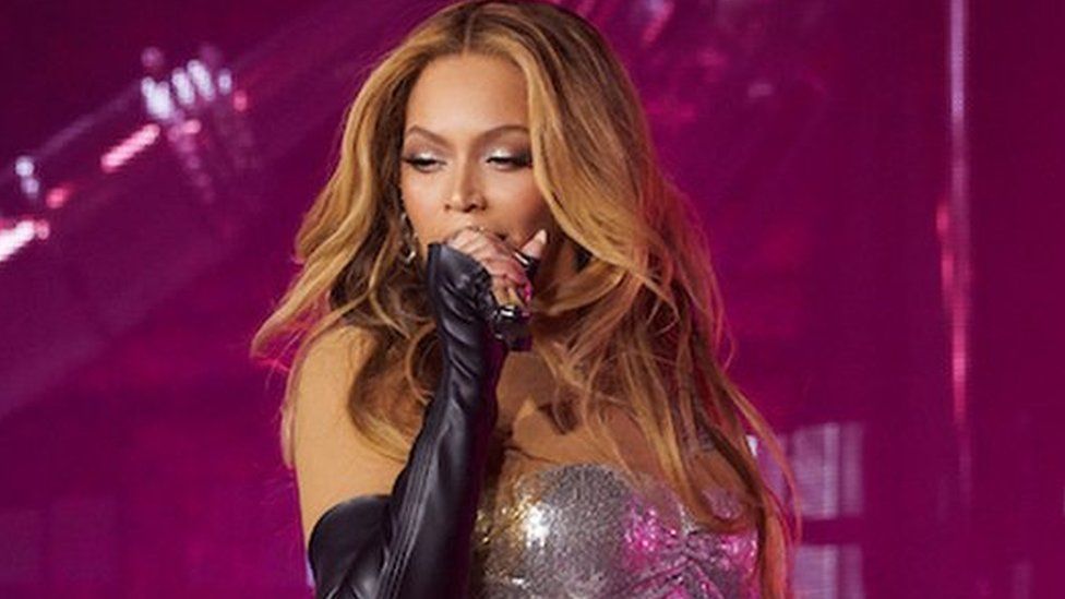 Beyonce performing in Stockholm