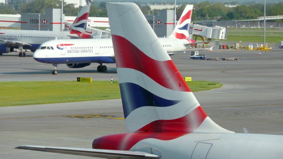 British Airways planes at Heathrow airport