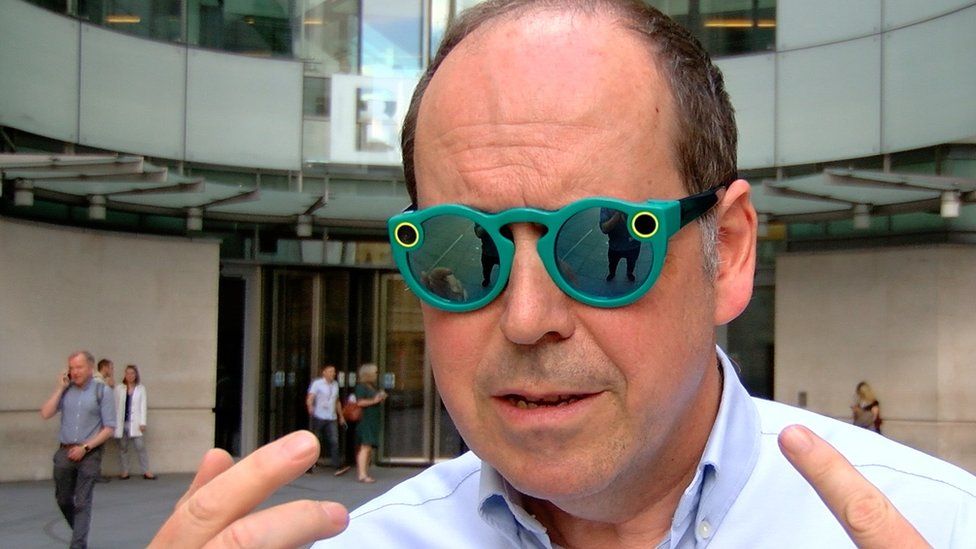Rory Cellan-Jones in Snap Spectacles