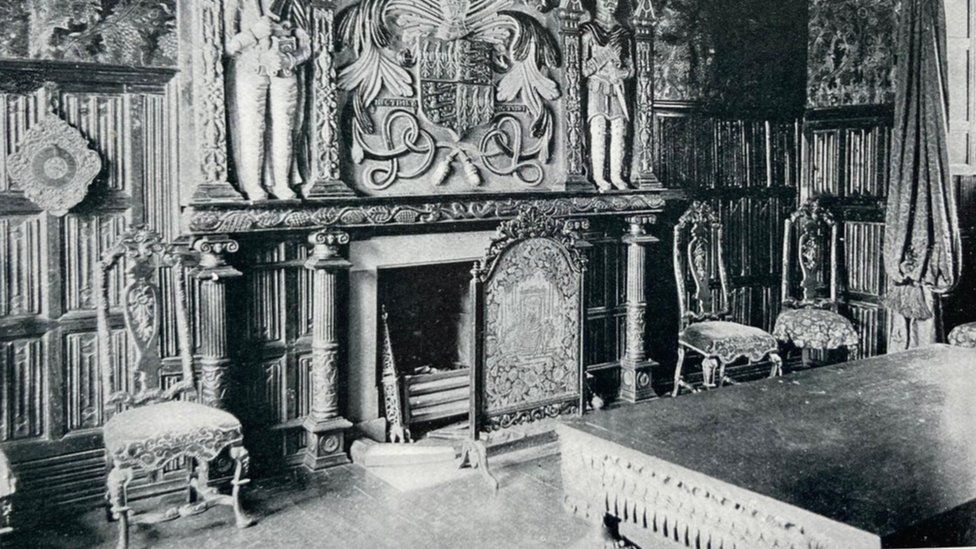One of the rooms at Gwydir Castle before 1921 with the chairs in place (Gwydir Castle)IMG_7674.jpg