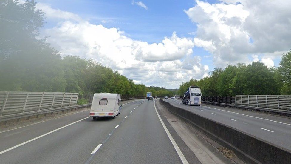 The M11 in Harlow, Essex