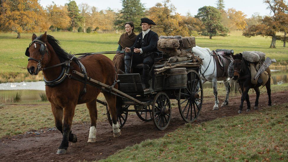 All of the forthcoming season of Outlander was filmed in Scotland