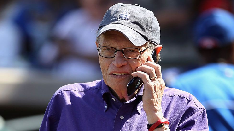 Larry King on the phone