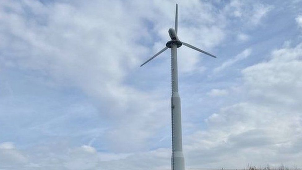 The wind turbine project was first proposed three years ago