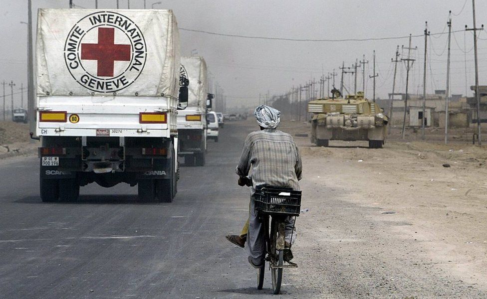 Red Cross truck