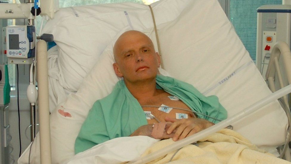 Former Russian Agent Poisoned In London: Alexander Litvinenko is pictured at the Intensive Care Unit , ICU of University College Hospital, UCH