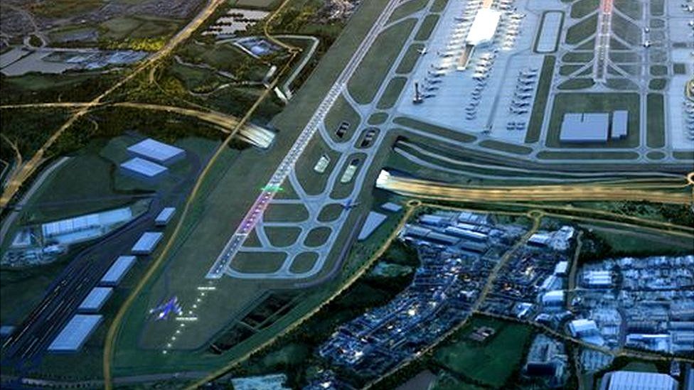 Architects' visualisation of expanded Heathrow