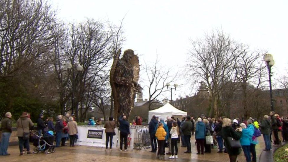 Hundreds attended the vigil in Hull