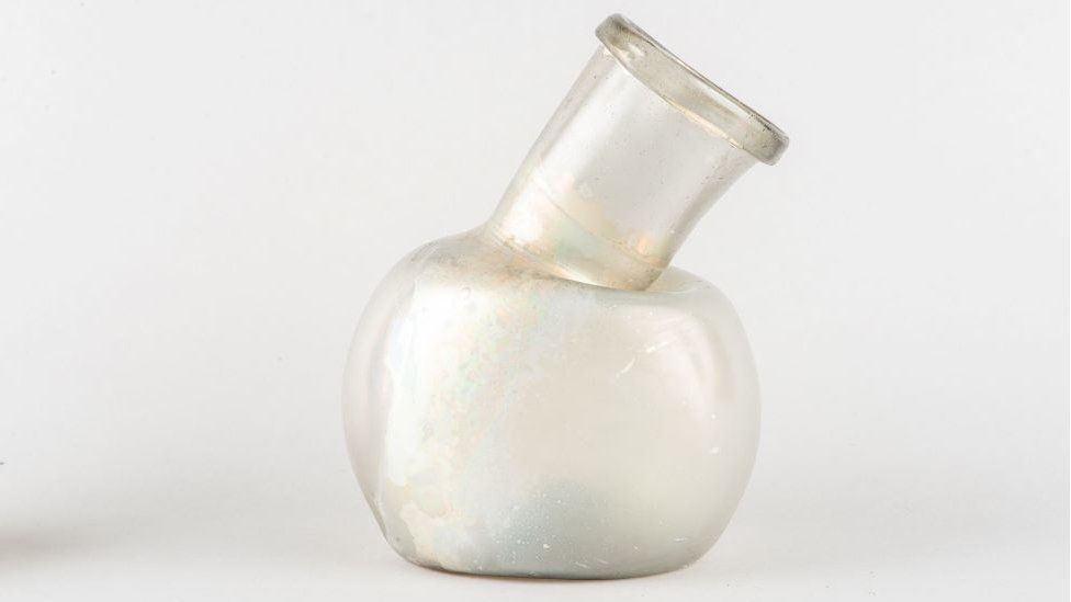 Urine flask saved from wreckage