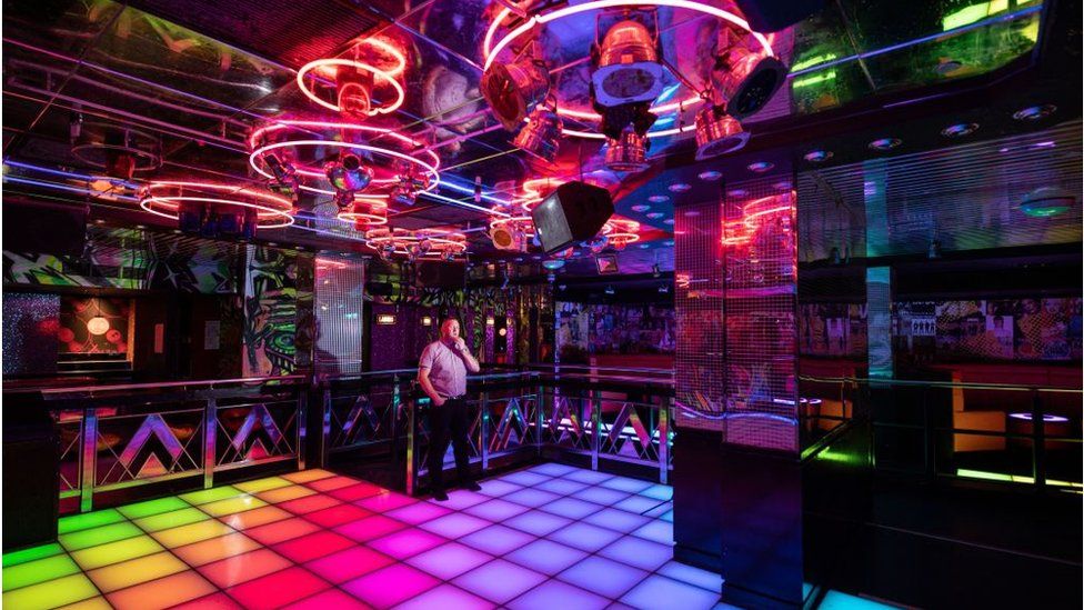 An empty nightclub