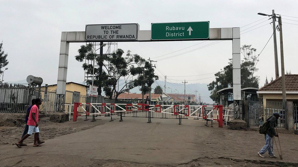 DR Congo's border with Rwanda