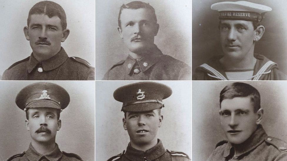 Residents of Queen's Street who died in World War One