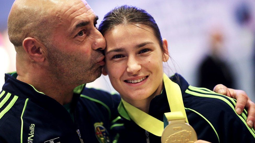Pete Taylor and Katie Taylor