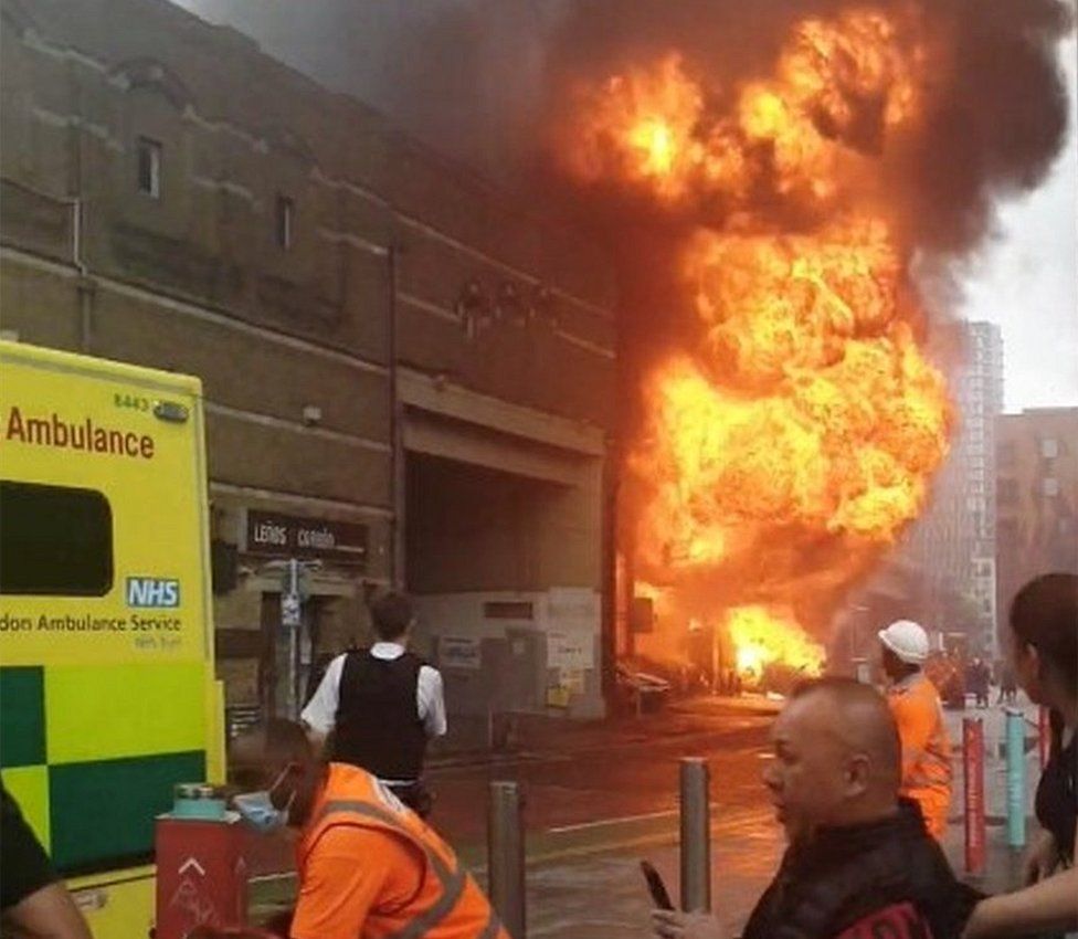 Elephant and Castle fire caused by electrical fault pic photo