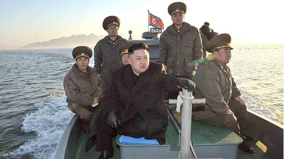 Kim Jong-un travels by boat to inspect island-based military units