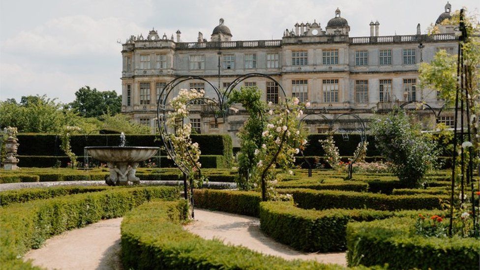 Exterior Longleat House, photographed from the gardens