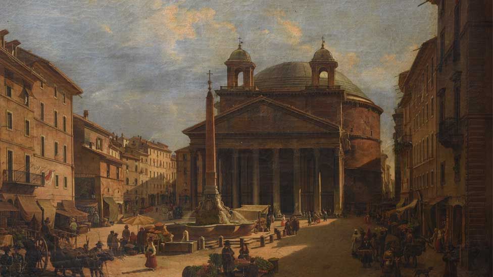 The Pantheon in Rome by Jean Victor Louis Faure