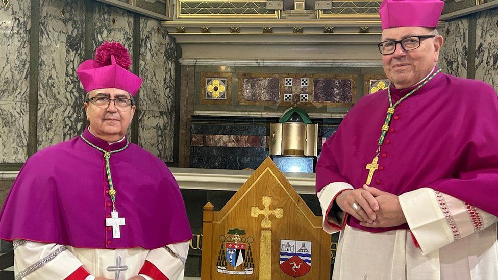 Archbishop Miguel Maury Buendía and Archbishop of Liverpool Malcolm McMahon