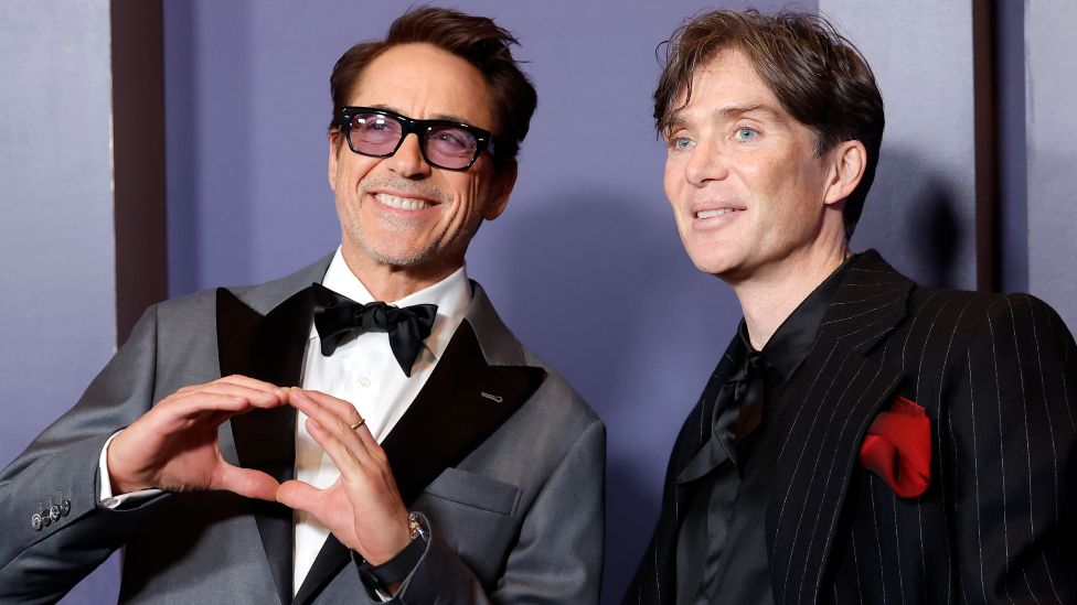 Robert Downey Jr. and Cillian Murphy attend the Academy Of Motion Picture Arts & Sciences' 14th Annual Governors Awards at The Ray Dolby Ballroom on January 09, 2024 in Hollywood, California