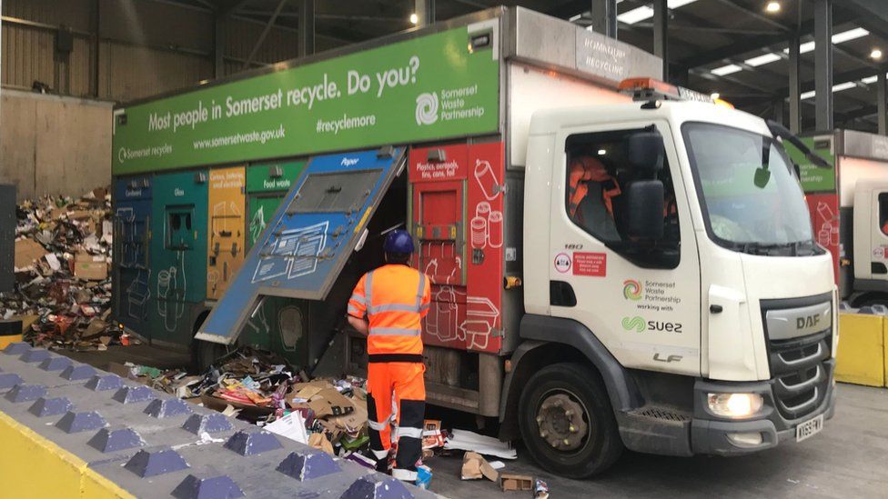 Recycling Lorry in Somerset