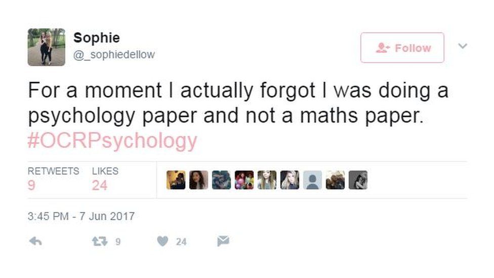 OCR exam board admits Psychology test paper 'mistake' BBC News