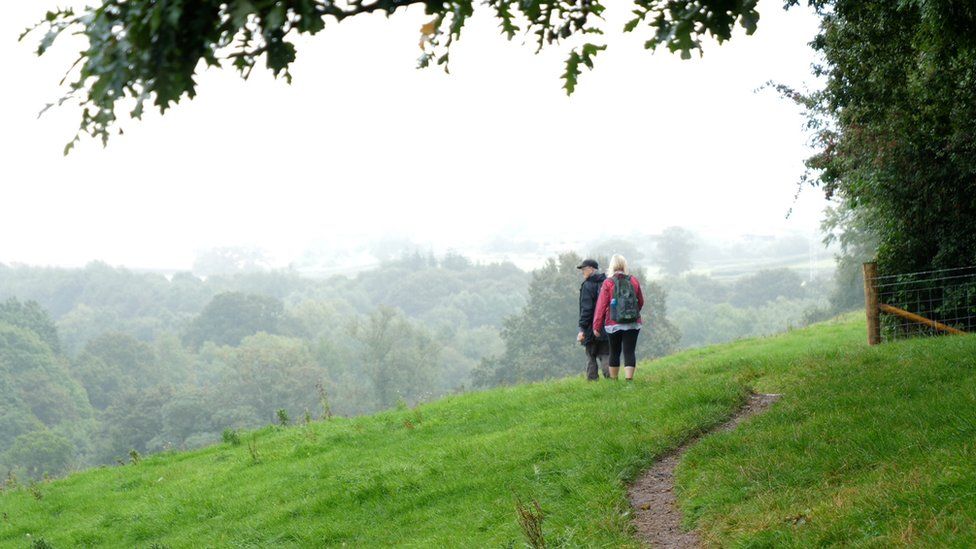 Walkers on a section of the newly opened Patteson's Way