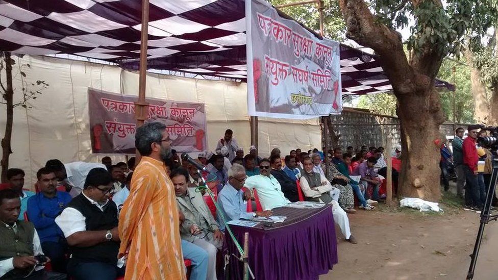 Journalists in Chhattisgarh want a law to protect their colleagues