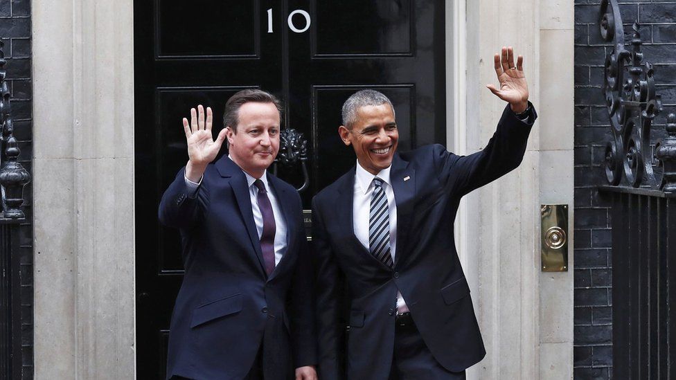 Obama and David Cameron meet at Downing Street