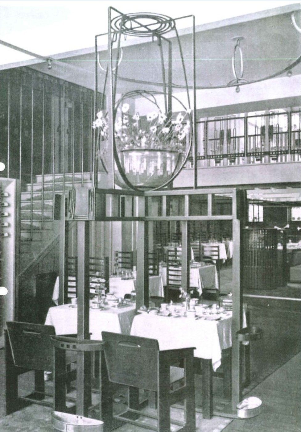 The Baldechino in the tea room in 1903