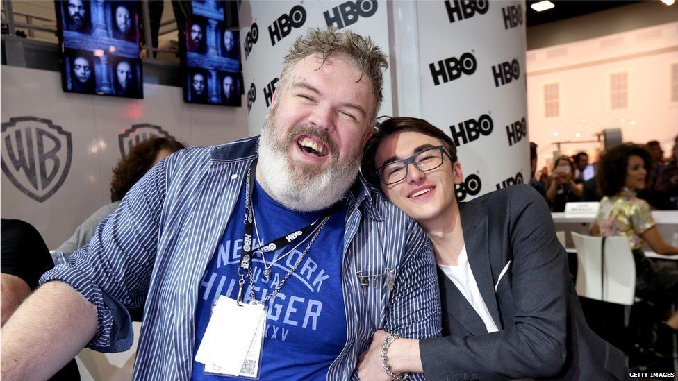 The actors who play Hodor and Bran, Kristian Nairn and Isaac Hempstead Wright