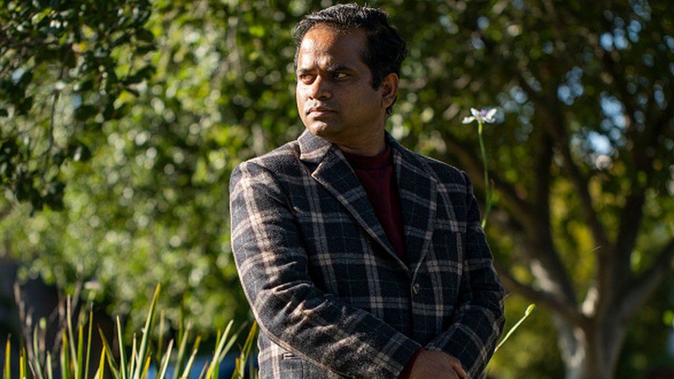 Prem Pariyar seen at Cedar Rose Park in San Francisco