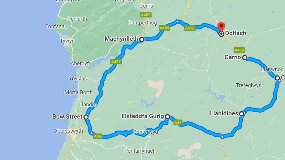 A470 Powys road closure sends drivers on two hour detour BBC News