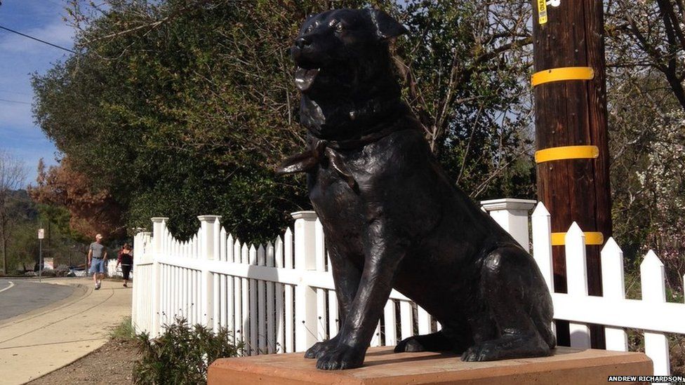 Bosco the dog statue