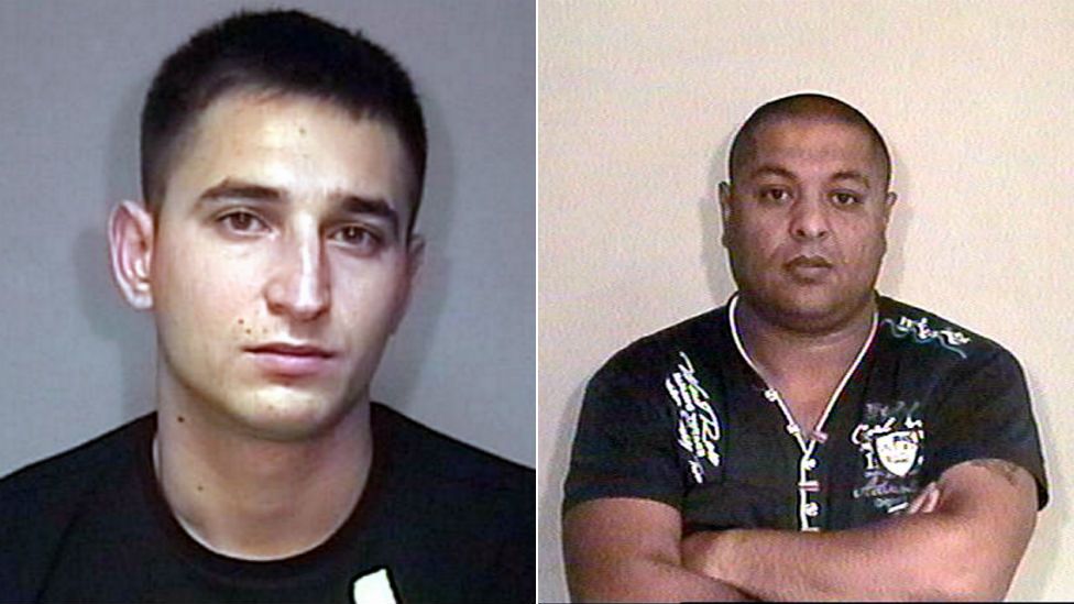 Ferenc Illes (left) and Janos Orsos were jailed last year for human trafficking offences