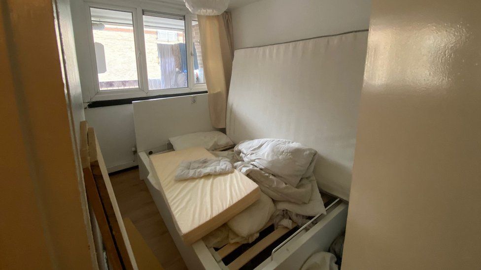 Bedroom of flat in Sheffield