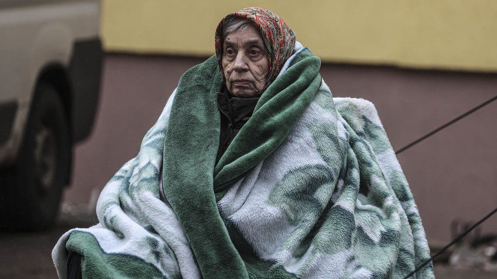 person evacuated from Irpin to Kyiv, 30 March