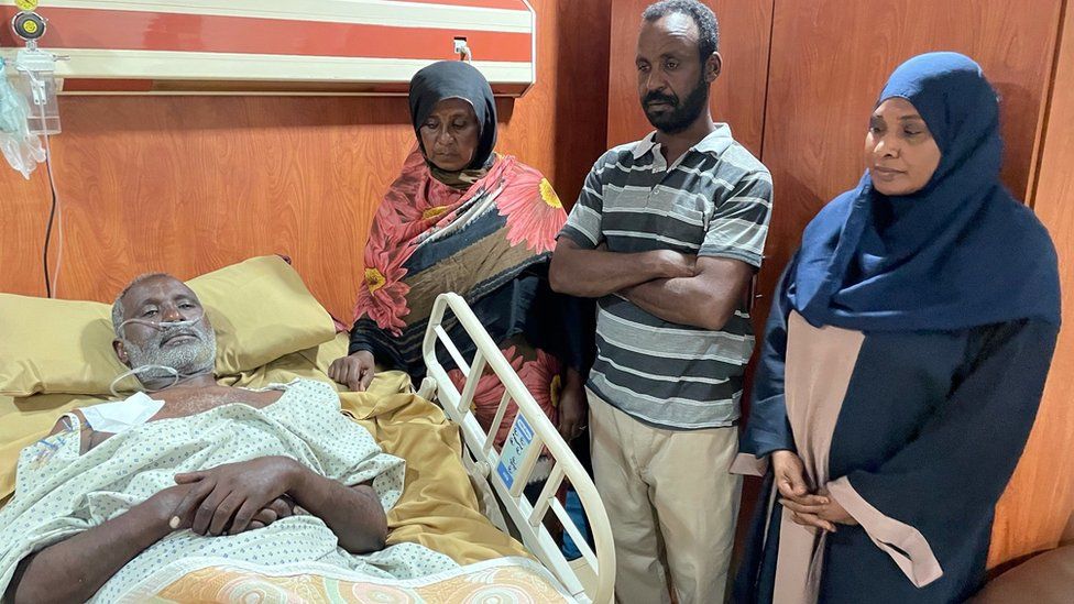 Tailor Yair Mohamed Ali Abdulla in hospital