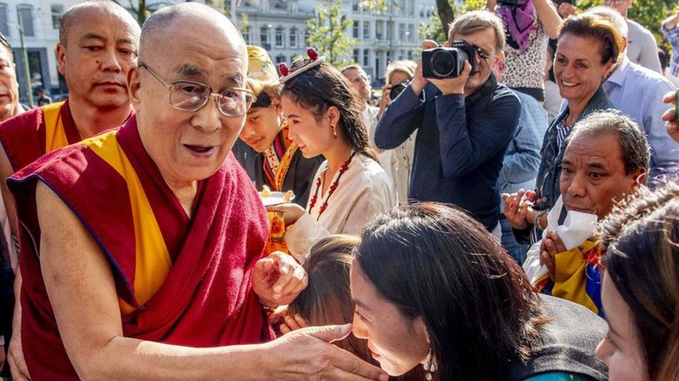 Tibetan spiritual leader the Dalai Lama meets fans in Rotterdam, the Netherlands, 14 September 2018