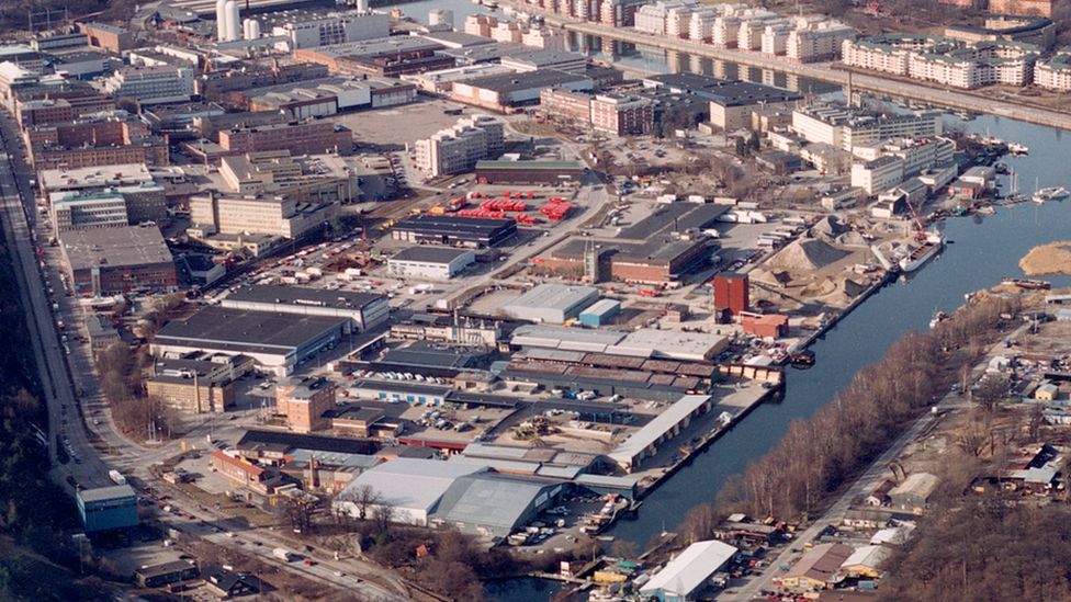 aerial view of Hammarby Sjöstad