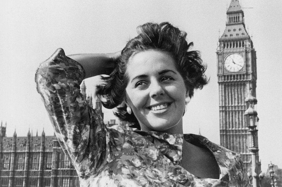 Betty Boothroyd as a new MP
