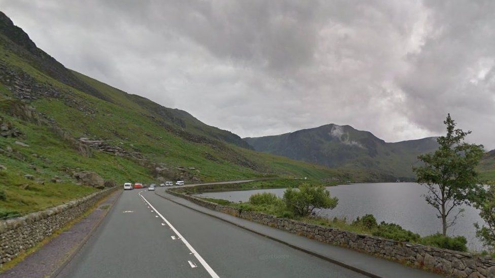 The A5 near Llyn Ogwen