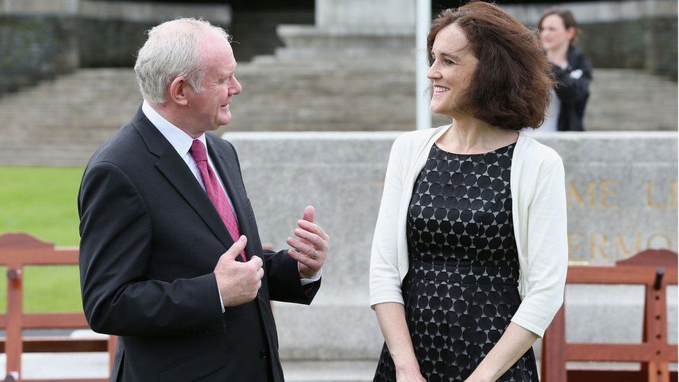 Martin McGuinness and Theresa Villiers