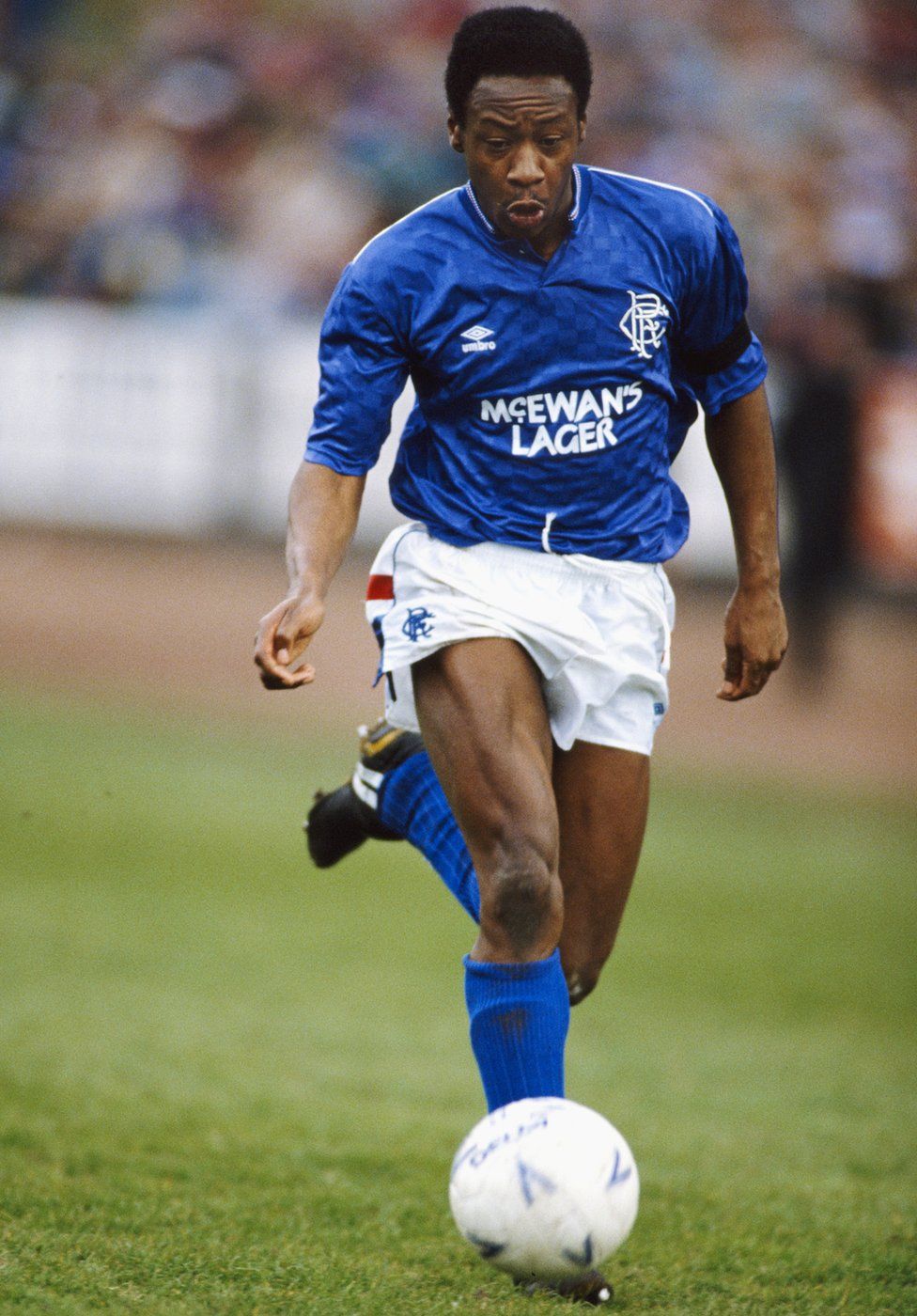 Rangers winger Mark Walters in action during a Scottish Premier match on April 22, 1989 in Glasgow