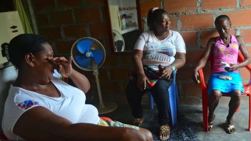 Female victims of the conflict Colombian conflict victims Antioquia department, Colombia on June 13, 2016.
