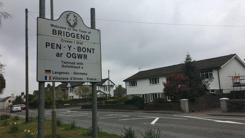 Bridgend council sign