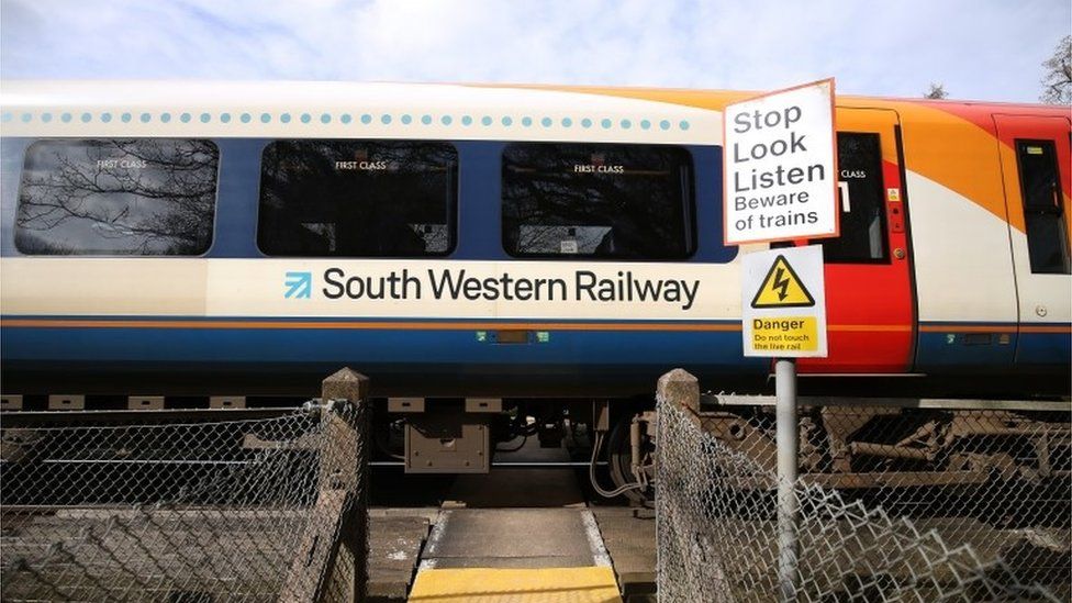 SWR train near Basingstoke